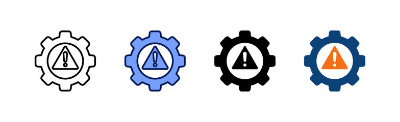 Risk Management Icon Collection With Multiple Styles