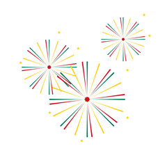 Obraz premium Cameroon Independence Day Fireworks