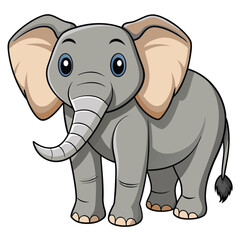 Obraz premium Cute elephant cartoon