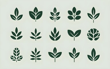 green leaves background silhouettes