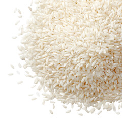 White Rice Pile Closeup