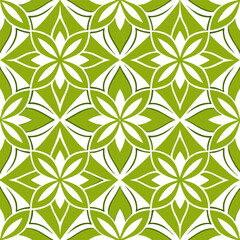Olive green and white geometric ornament. Seamless pattern stock illustration illustration black and white , white background 