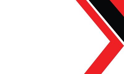 Modern red, black, and white arrow border design with a bold right-pointing layout. Ideal for dynamic presentations, banners, posters, and visual communication templates with a professional touch.