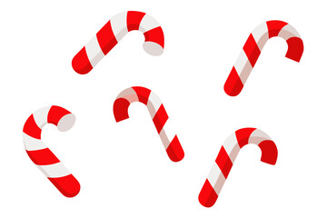 candy cane isolated on white