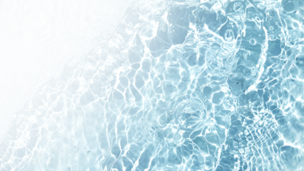 Transparent surface texture with splashes and bubbles. Abstract nature background. Cosmetic moisturizer water green.	
