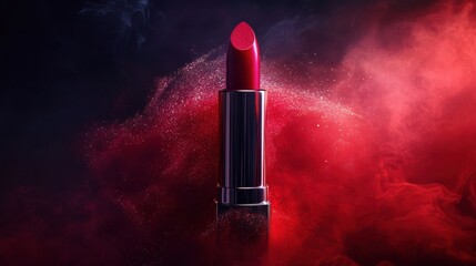 red lipstick