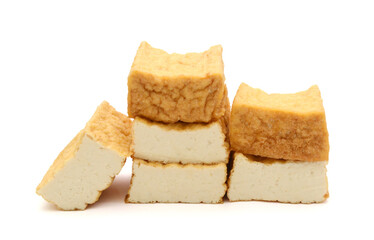 Tofu flat vector icon, soy cheese flat design
