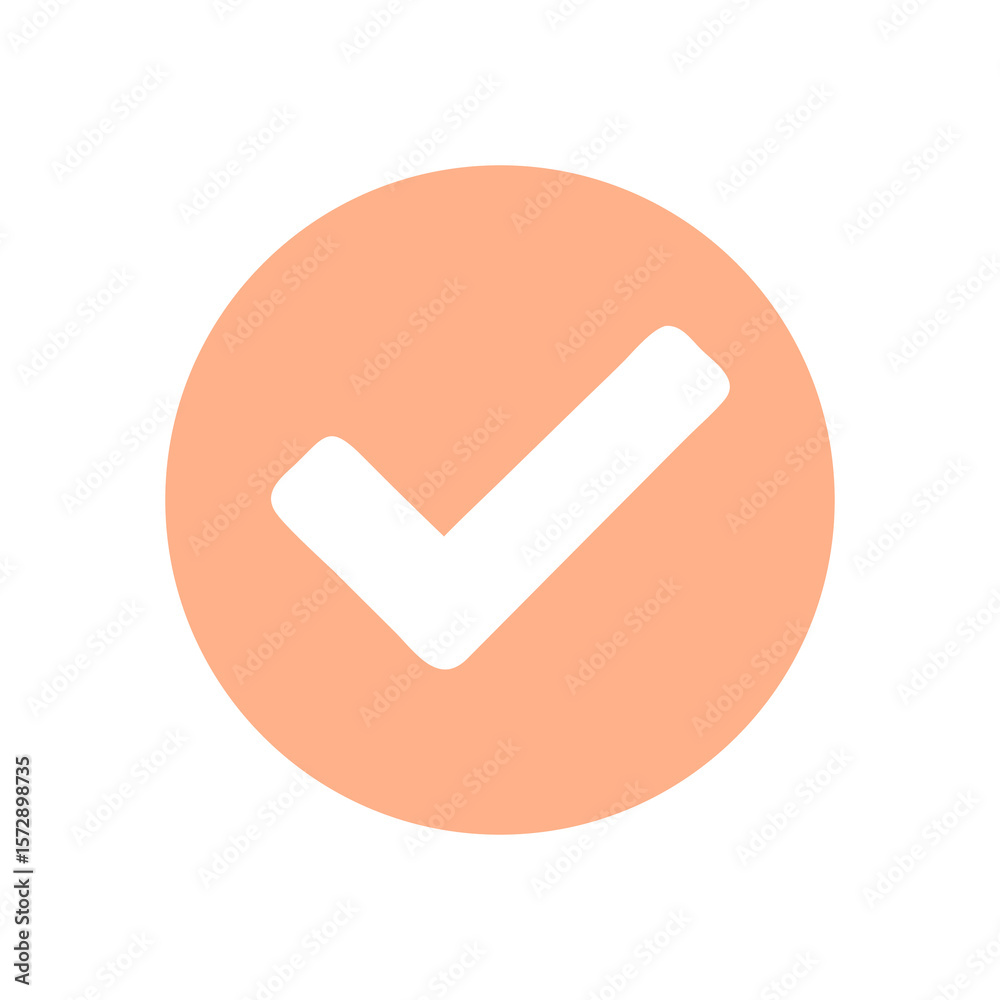 Poster green checkmark icon and red cross symbol web vector buttons
