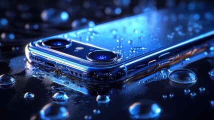 close up of a smartphone with camera