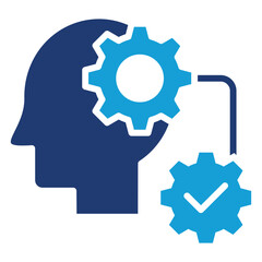 Initiative Execution Flat Blue Icon