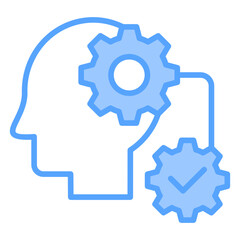 Initiative Execution Blue Icon