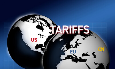 Globes of the United States and Europe and China