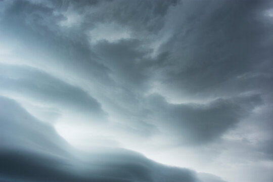 Gray Nimbostratus clouds against sky