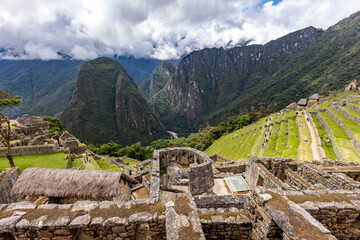 Machu Picchu Inca ruins and mountains