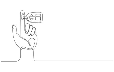 Continuous Line Art Blood Glucose Meter with EKG Wave, Glucose Monitoring Tools Line Art, Diabetes Medical Device One Line Drawing, Continuous Line Drawing of Blood Glucose Meter and Lancet