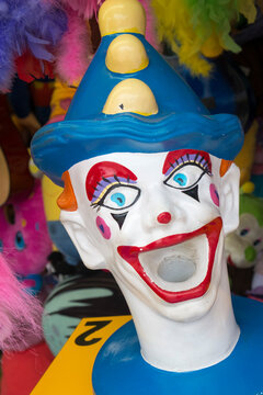 Clown head carnival game at Coney Island