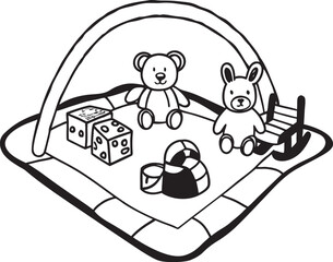 cartoon illustration of a man and woman