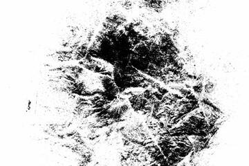 Abstract scratched noise pattern design. Distressed overlay texture design. Grunge urban stained speckled dappled gritty Rough texture. Grungy black white background illustration for design