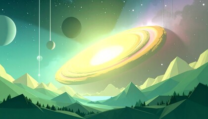 sunrise over the mountains