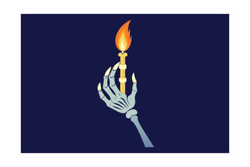 Skeleton Hand Flame