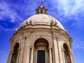 National Pantheon Lisbon, Portugal against blue sky