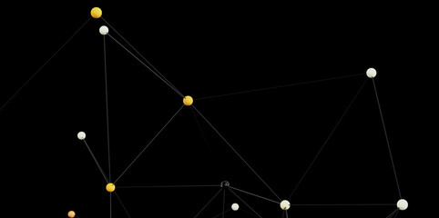 Modern network connection visualization. Abstract background with dots and lines. Ideal for...