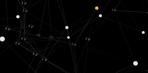 Stock photo of abstract network connection.  Ideal for technology, communication, and global...