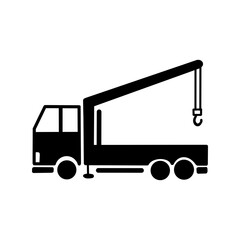 Mobile Crane Truck Icon／移動式クレーン車のアイコン