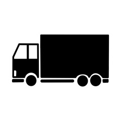 Box Truck Icon／ボックス型大型トラックのアイコン