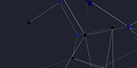 Stock photo of abstract network connection with dots and lines.  Perfect for technology, communication, and connection concepts.