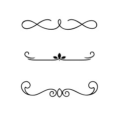 flowers, design elements.Vector design element.Gold text dividers doodle set. Wedding decorative elements. ornament, borders, floral, vintage line separators. Hand drawn vector illustration.