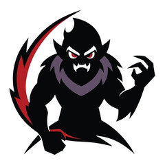 Shadow Devil Vampire Beast Mascot Logo