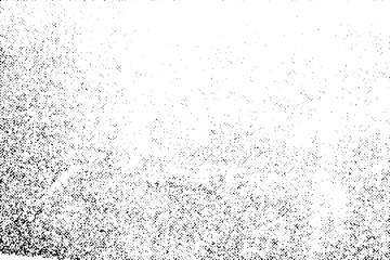 Abstract noise. Small particles of debris and dust. Distressed uneven background. Grunge texture overlay with rough and fine grains isolated on white background. illustration.