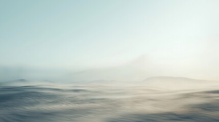 Misty Mountain Landscape: A Serene Winter Scene