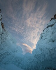 Icy Canyon at Sunset