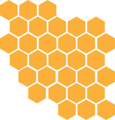 Honeycomb bee icon on white background. honeycomb icon for your web site design, logo, app, UI. flat style. honey comb sign. Vector Illustration .