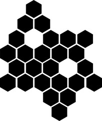 Honeycomb bee icon on white background. honeycomb icon for your web site design, logo, app, UI. flat style. honey comb sign. Vector Illustration .