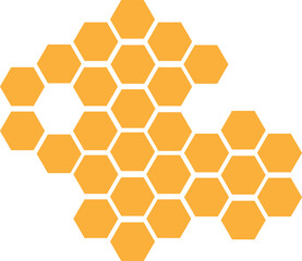 Honeycomb bee icon on white background. honeycomb icon for your web site design, logo, app, UI. flat style. honey comb sign. Vector Illustration .