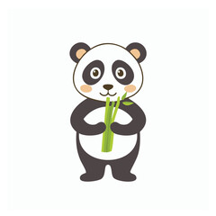 Panda eating bamboo