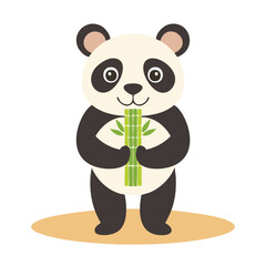 Panda Holding Bamboo