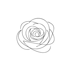 Rose outline