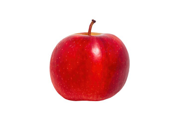 red apple on white background