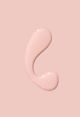 drop gel serum on pink background