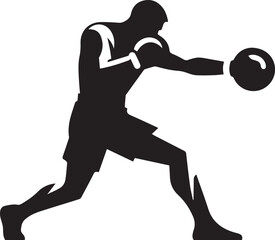 Vector of a boxer