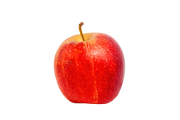 red apple on white background