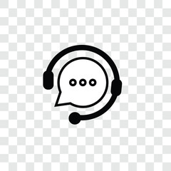 thin line support service icon