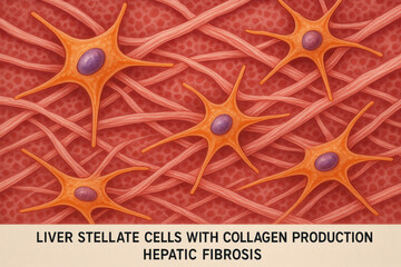Liver Stellate Cells Illustration