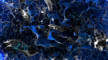 A liquid surface effect with wave and splash detail.