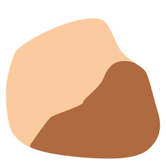 A neatly formed patch of soil representing the foundation of life and growth in nature.