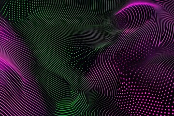 Fototapeta premium Abstract design with vibrant lines and dots.
